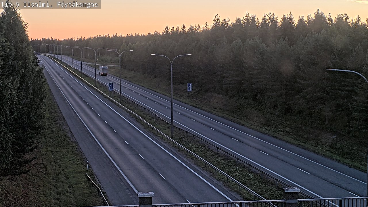 Weather Camera Image Road 5 Iisalmi, Pöytäkangas, Iisalmi, Pohjois-Savo