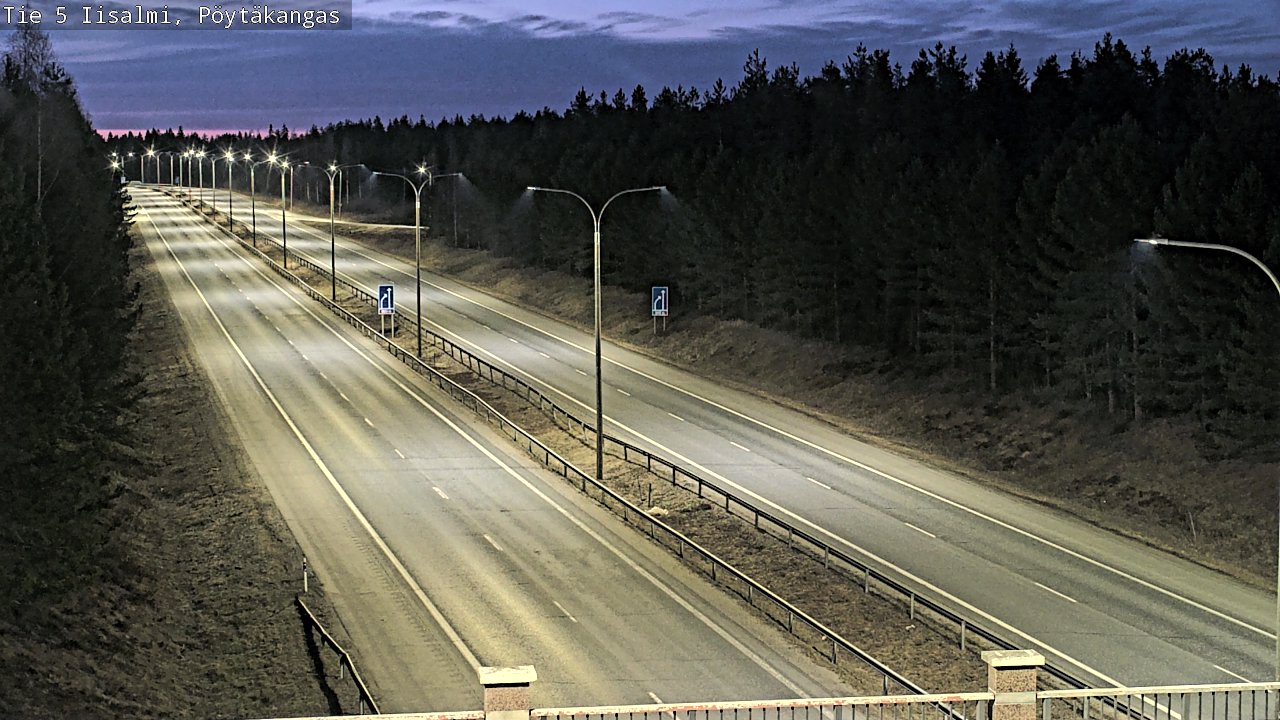 Weather Camera Image Väg 5 Idensalmi, Pöytäkangas, Iisalmi, Pohjois-Savo