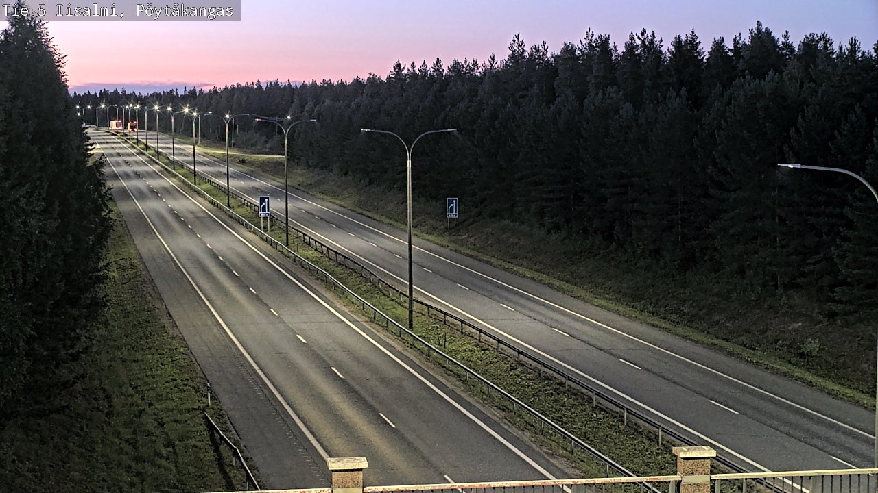 Weather Camera Image Road 5 Iisalmi, Pöytäkangas, Iisalmi, Pohjois-Savo