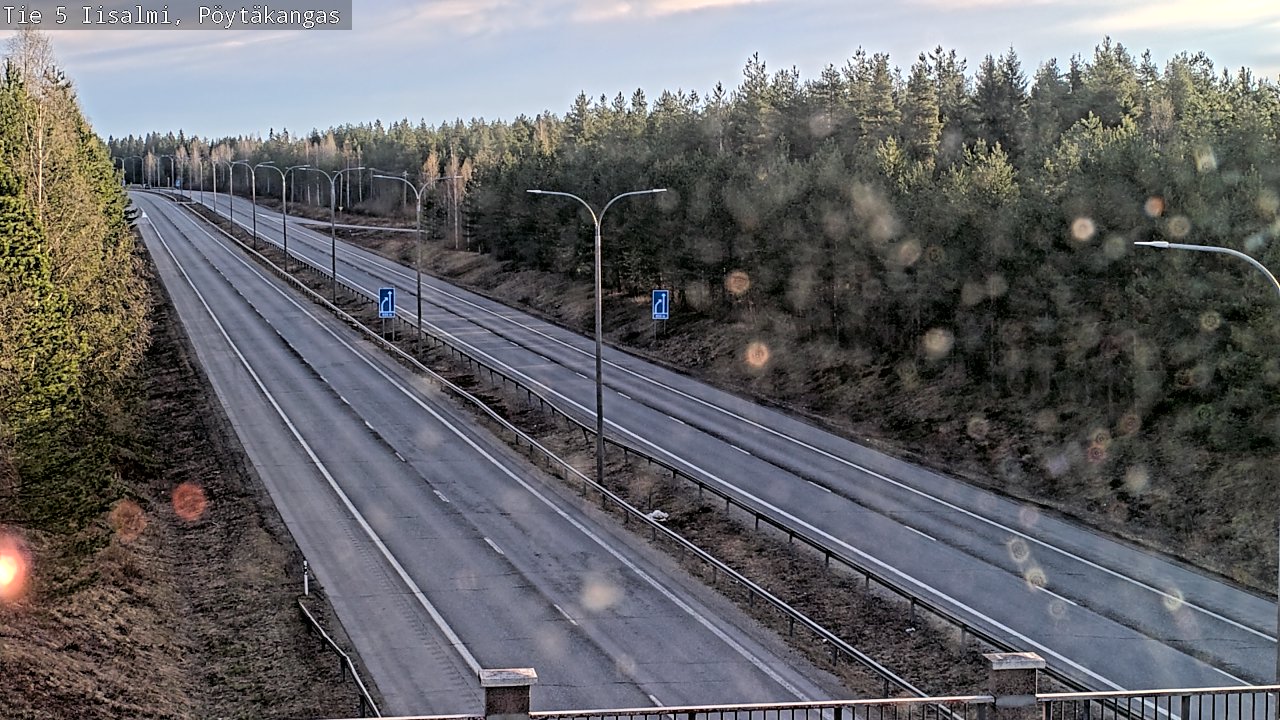 Weather Camera Image Väg 5 Idensalmi, Pöytäkangas, Iisalmi, Pohjois-Savo