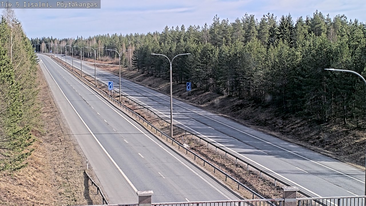 Weather Camera Image Väg 5 Idensalmi, Pöytäkangas, Iisalmi, Pohjois-Savo