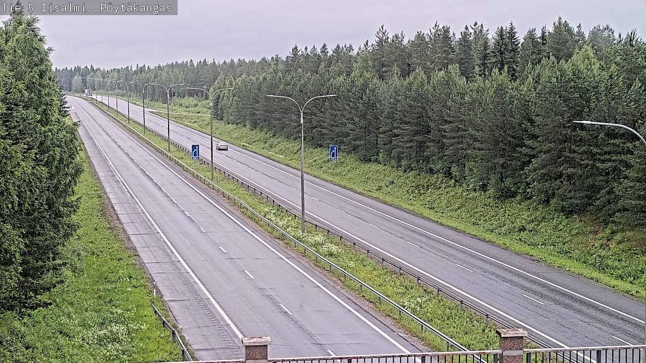 Weather Camera Image Väg 5 Idensalmi, Pöytäkangas, Iisalmi, Pohjois-Savo