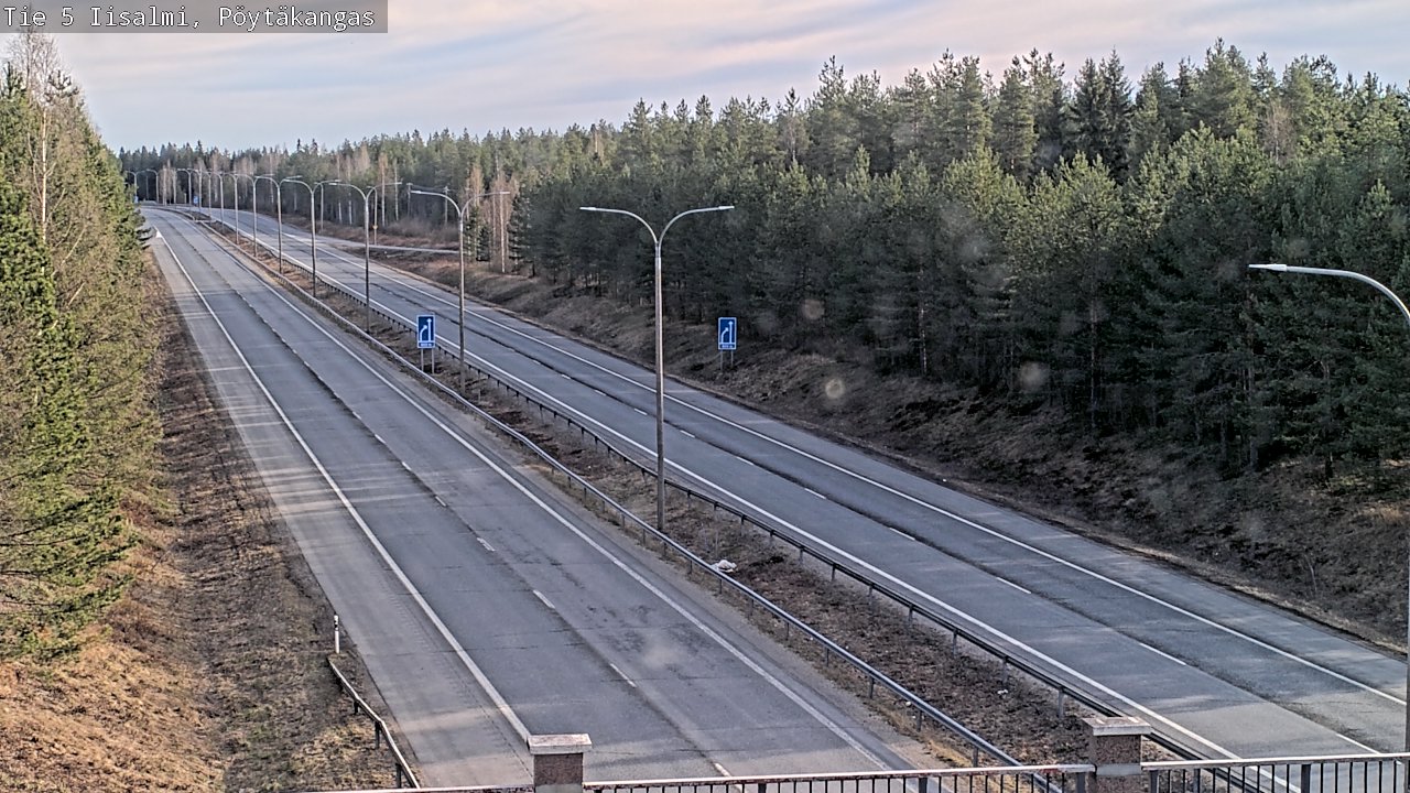Weather Camera Image Väg 5 Idensalmi, Pöytäkangas, Iisalmi, Pohjois-Savo