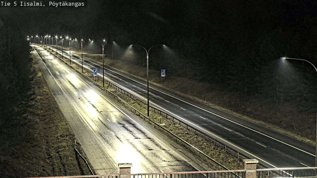 Weather Camera Image Road 5 Iisalmi, Pöytäkangas, Iisalmi, Pohjois-Savo