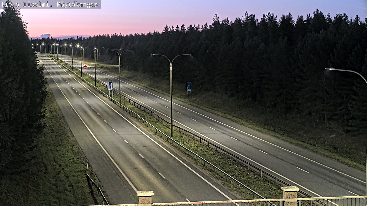 Weather Camera Image Road 5 Iisalmi, Pöytäkangas, Iisalmi, Pohjois-Savo