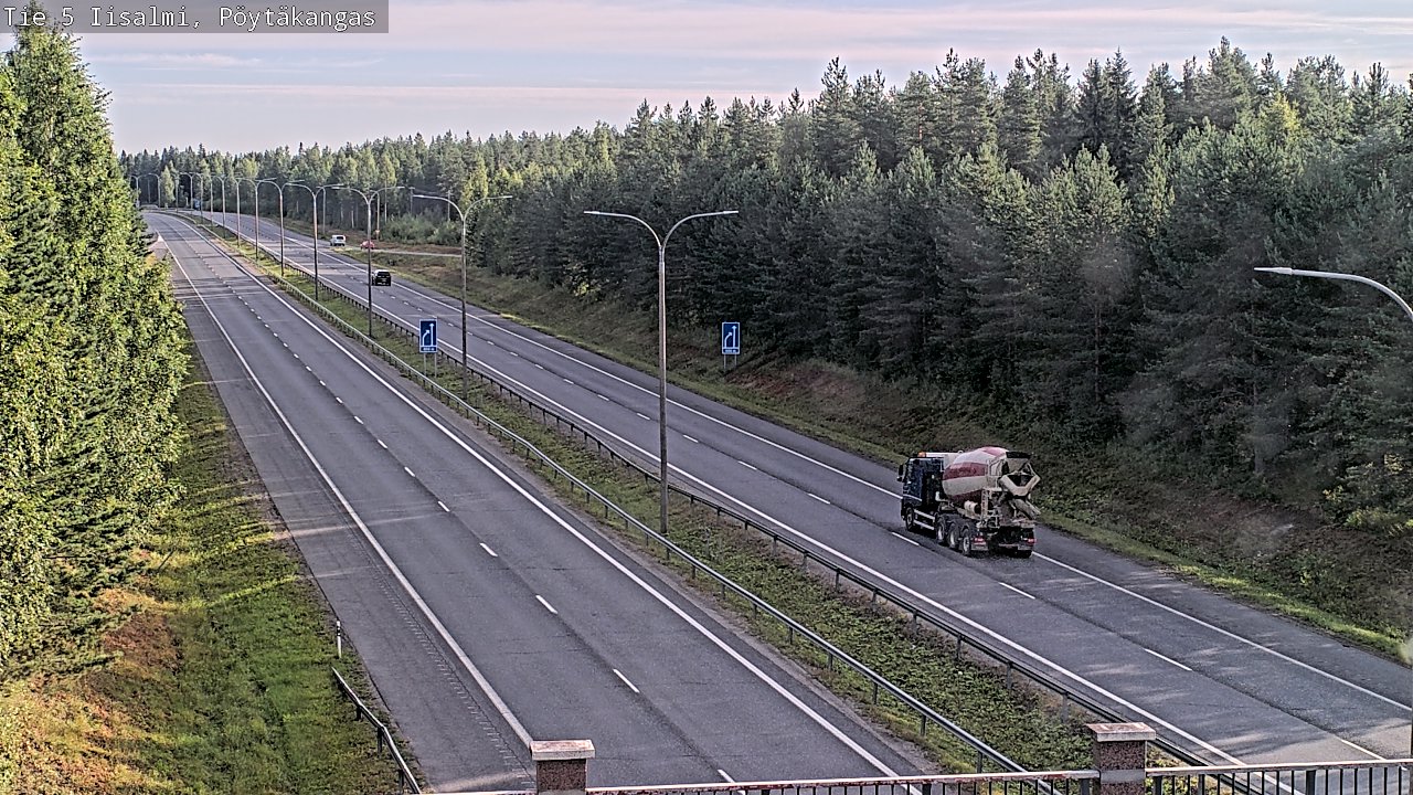 Weather Camera Image Väg 5 Idensalmi, Pöytäkangas, Iisalmi, Pohjois-Savo