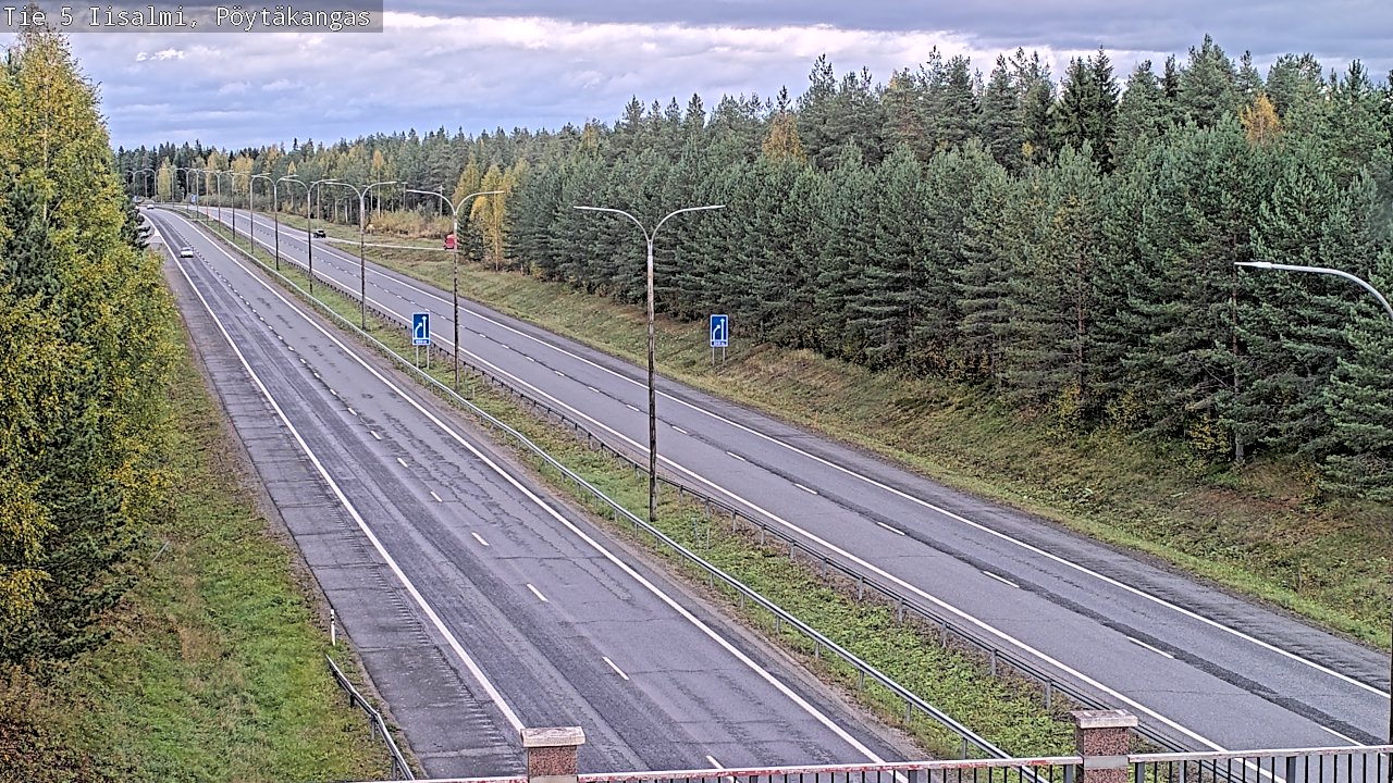 Weather Camera Image Road 5 Iisalmi, Pöytäkangas, Iisalmi, Pohjois-Savo