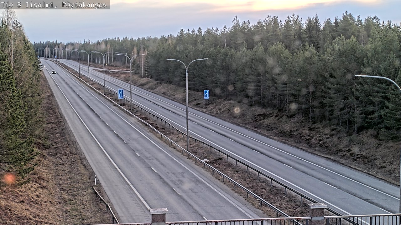 Weather Camera Image Väg 5 Idensalmi, Pöytäkangas, Iisalmi, Pohjois-Savo