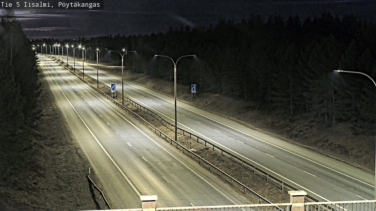 Weather Camera Image Väg 5 Idensalmi, Pöytäkangas, Iisalmi, Pohjois-Savo