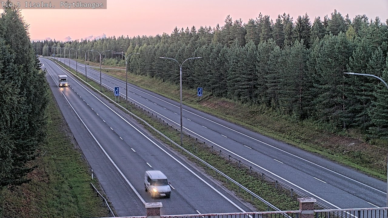 Weather Camera Image Road 5 Iisalmi, Pöytäkangas, Iisalmi, Pohjois-Savo