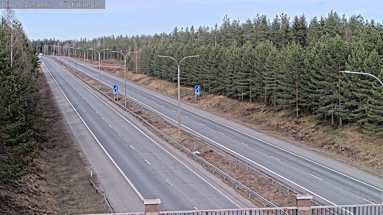 Weather Camera Image Väg 5 Idensalmi, Pöytäkangas, Iisalmi, Pohjois-Savo