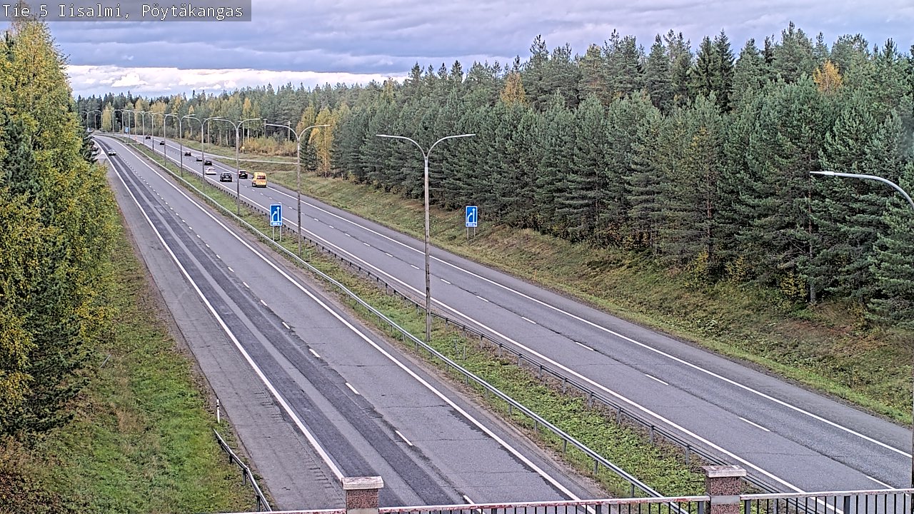 Weather Camera Image Road 5 Iisalmi, Pöytäkangas, Iisalmi, Pohjois-Savo