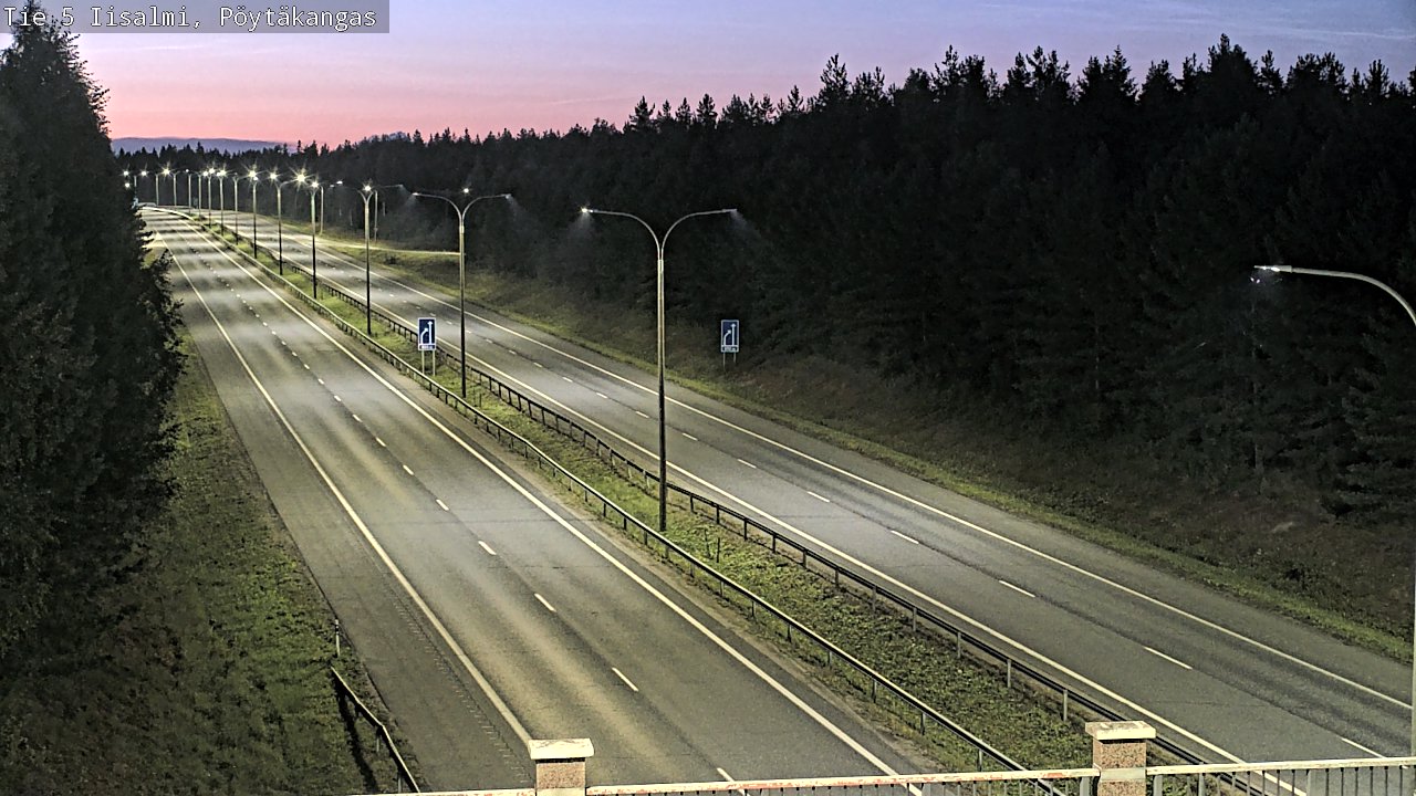 Weather Camera Image Road 5 Iisalmi, Pöytäkangas, Iisalmi, Pohjois-Savo