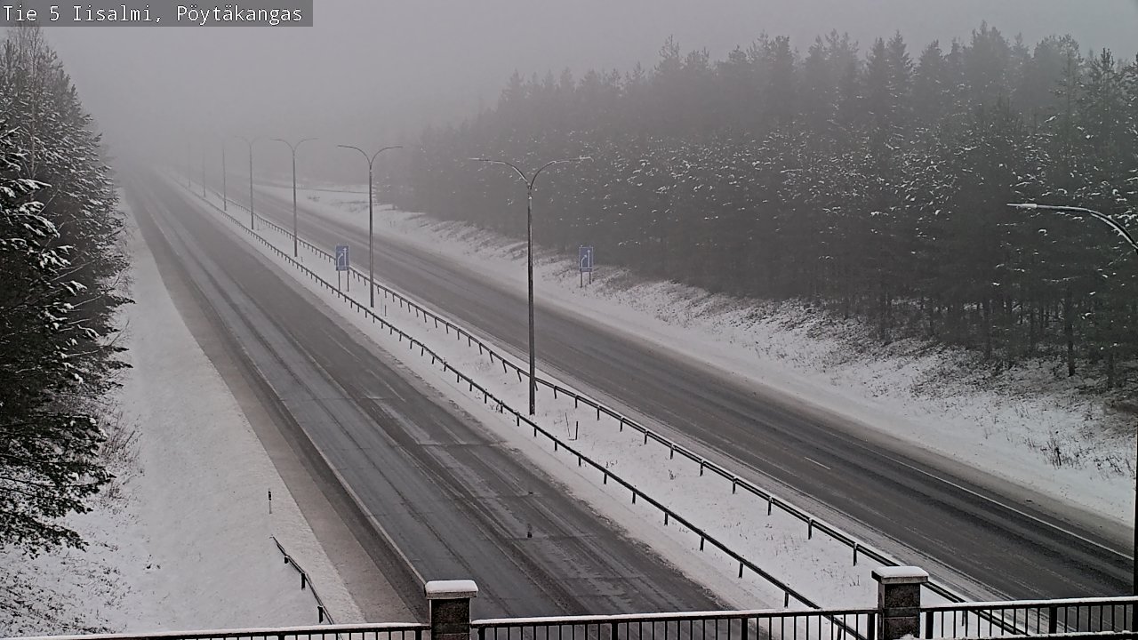 Weather Camera Image Road 5 Iisalmi, Pöytäkangas, Iisalmi, Pohjois-Savo