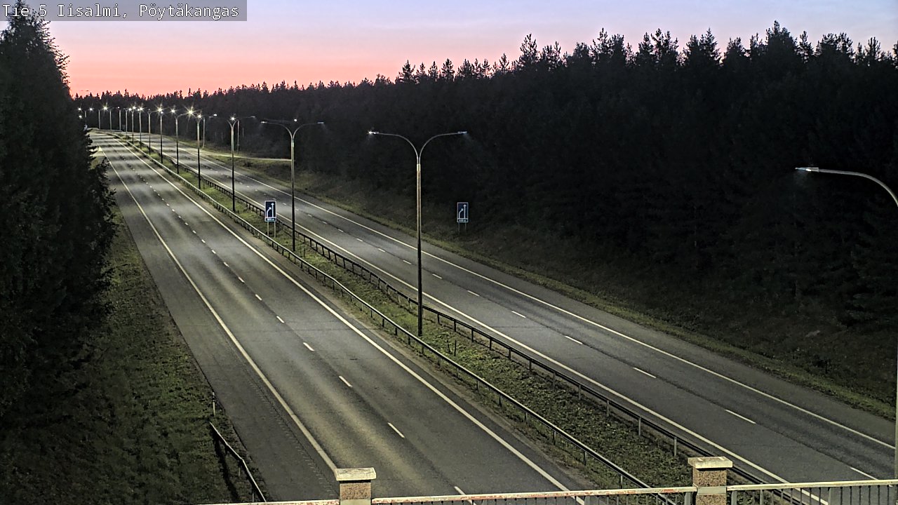 Weather Camera Image Road 5 Iisalmi, Pöytäkangas, Iisalmi, Pohjois-Savo