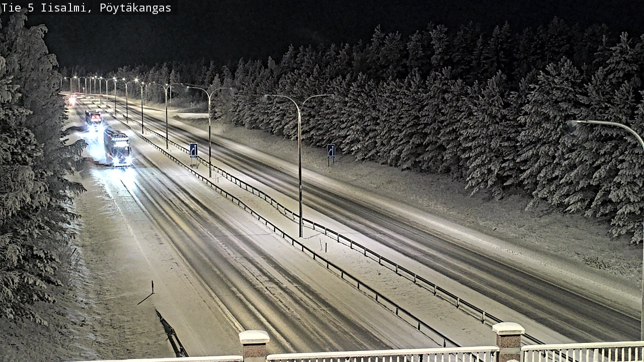 Weather Camera Image Road 5 Iisalmi, Pöytäkangas, Iisalmi, Pohjois-Savo