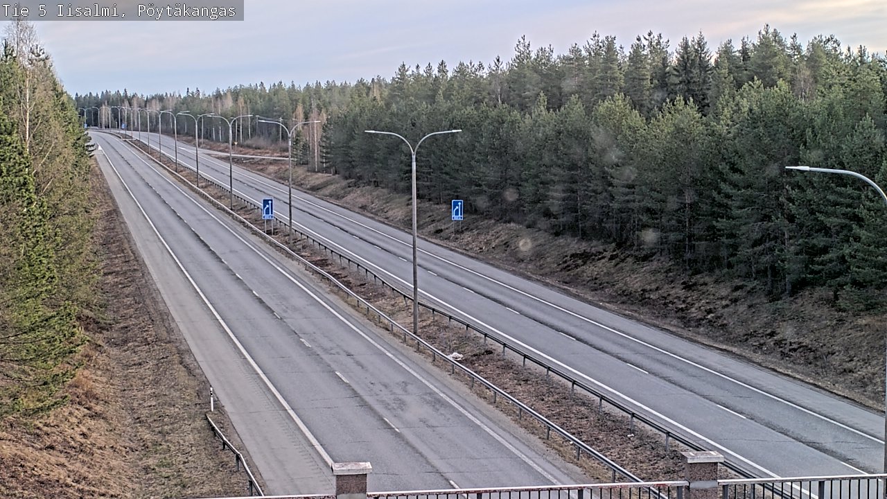 Weather Camera Image Väg 5 Idensalmi, Pöytäkangas, Iisalmi, Pohjois-Savo