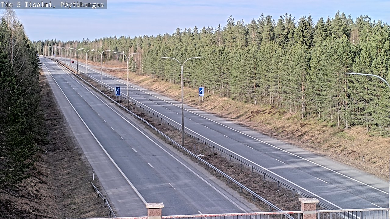 Weather Camera Image Väg 5 Idensalmi, Pöytäkangas, Iisalmi, Pohjois-Savo