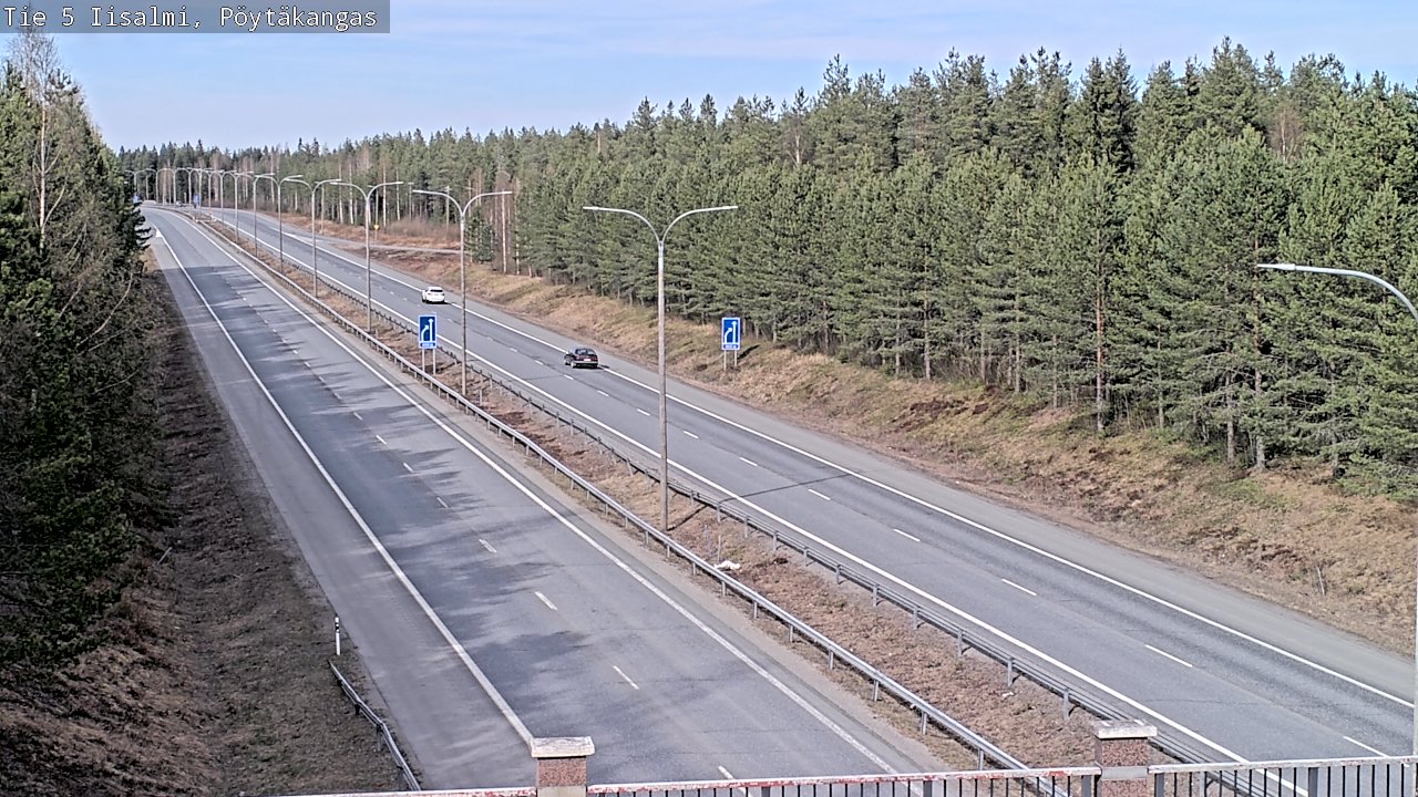 Weather Camera Image Väg 5 Idensalmi, Pöytäkangas, Iisalmi, Pohjois-Savo