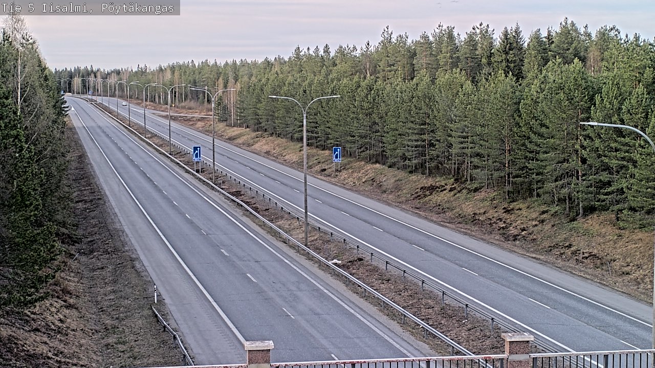 Weather Camera Image Väg 5 Idensalmi, Pöytäkangas, Iisalmi, Pohjois-Savo