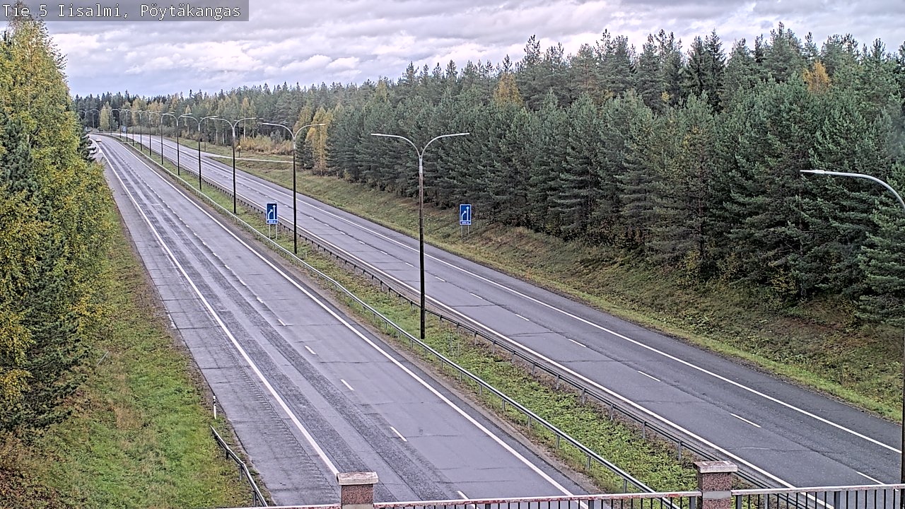 Weather Camera Image Road 5 Iisalmi, Pöytäkangas, Iisalmi, Pohjois-Savo