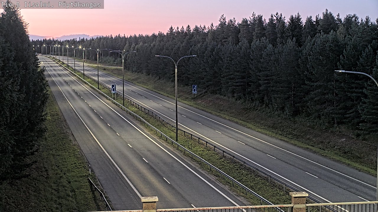 Weather Camera Image Road 5 Iisalmi, Pöytäkangas, Iisalmi, Pohjois-Savo