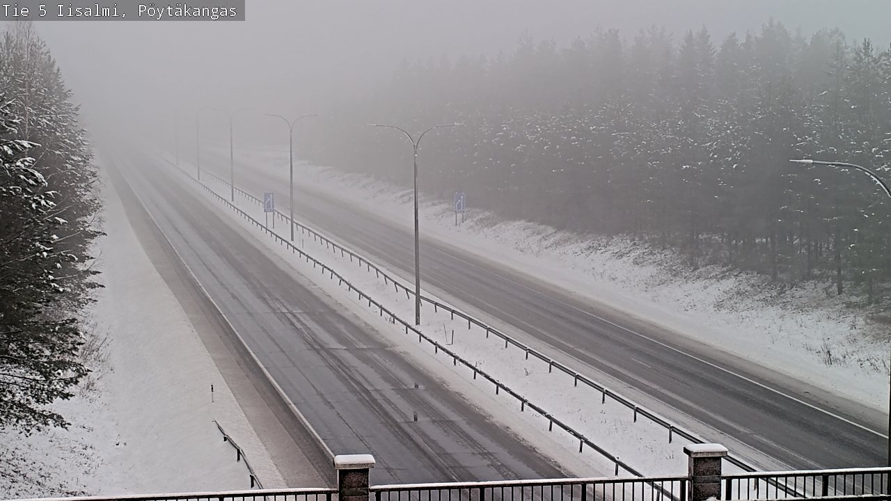 Weather Camera Image Road 5 Iisalmi, Pöytäkangas, Iisalmi, Pohjois-Savo