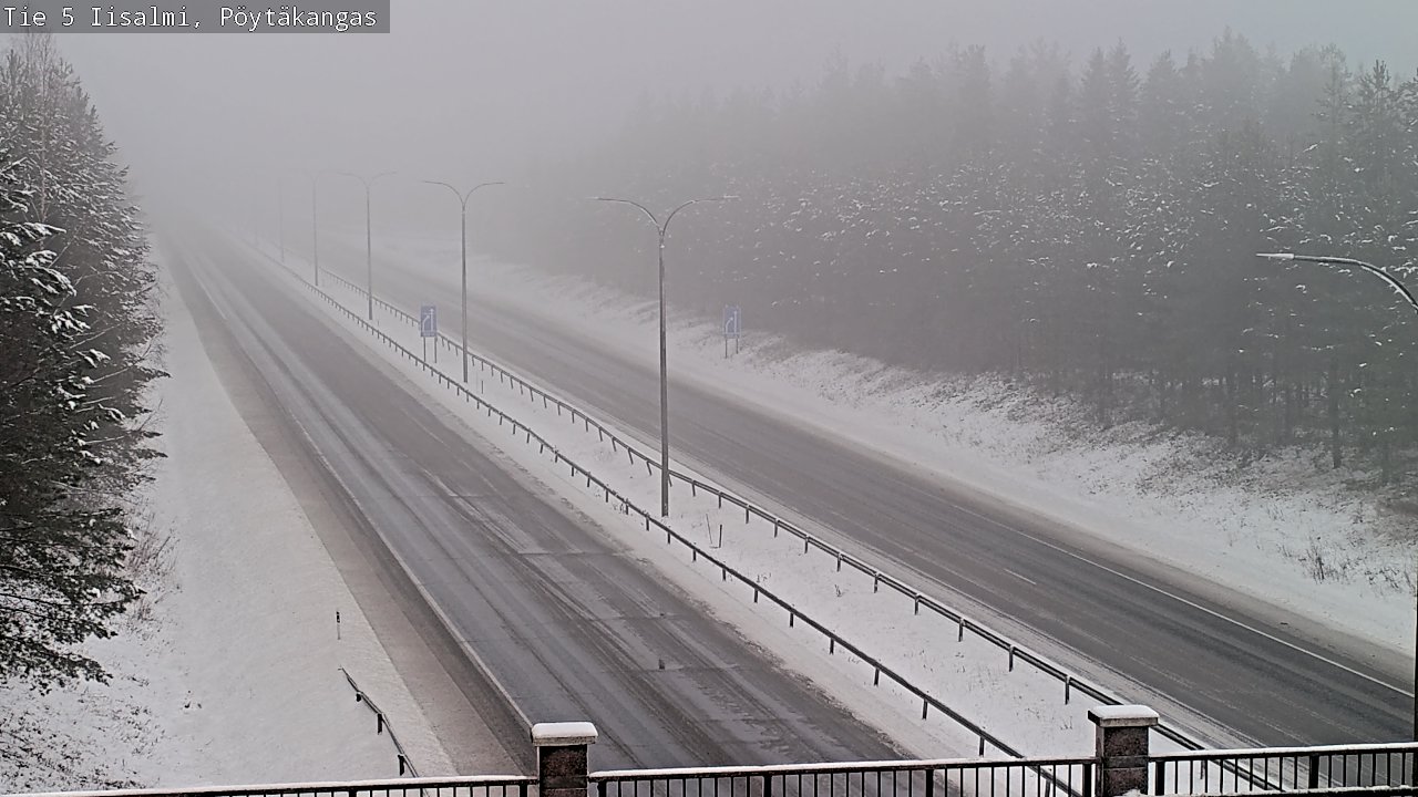 Weather Camera Image Road 5 Iisalmi, Pöytäkangas, Iisalmi, Pohjois-Savo