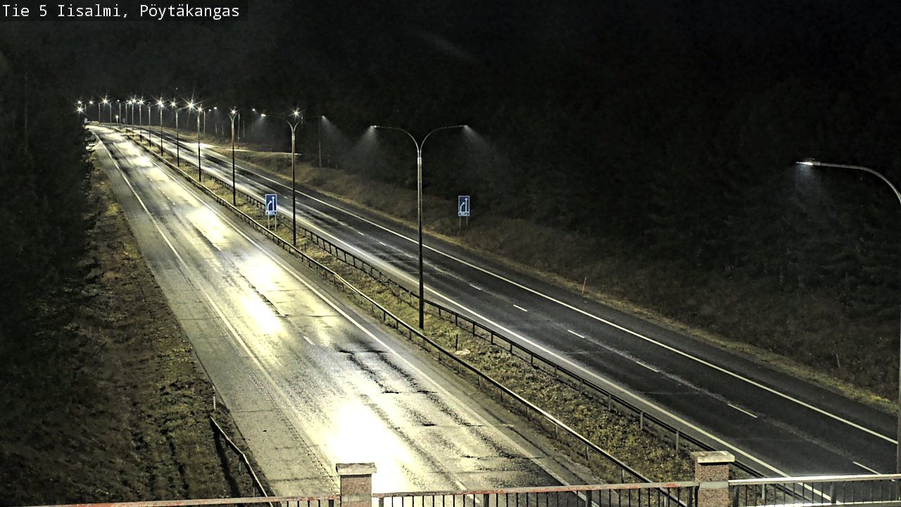 Weather Camera Image Road 5 Iisalmi, Pöytäkangas, Iisalmi, Pohjois-Savo