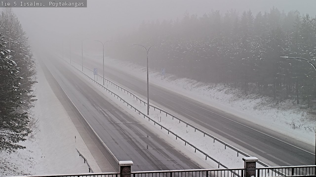 Weather Camera Image Road 5 Iisalmi, Pöytäkangas, Iisalmi, Pohjois-Savo