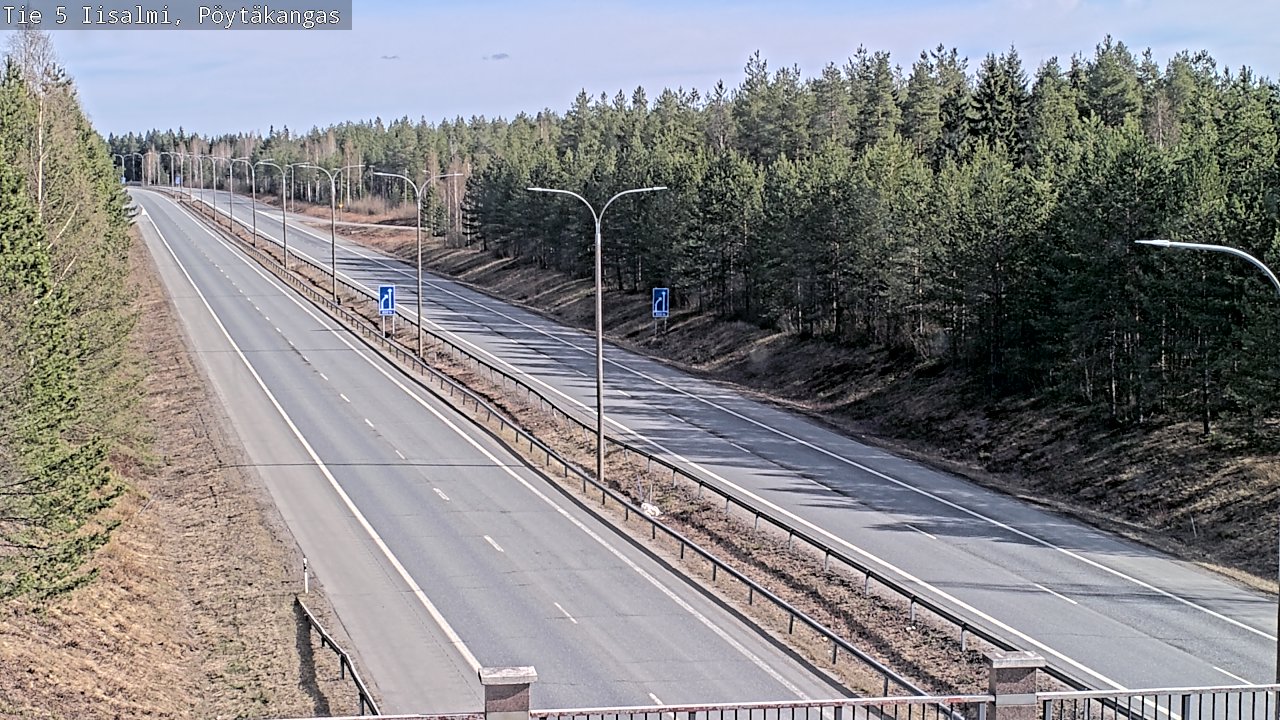 Weather Camera Image Väg 5 Idensalmi, Pöytäkangas, Iisalmi, Pohjois-Savo