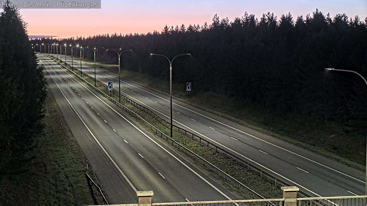 Weather Camera Image Road 5 Iisalmi, Pöytäkangas, Iisalmi, Pohjois-Savo