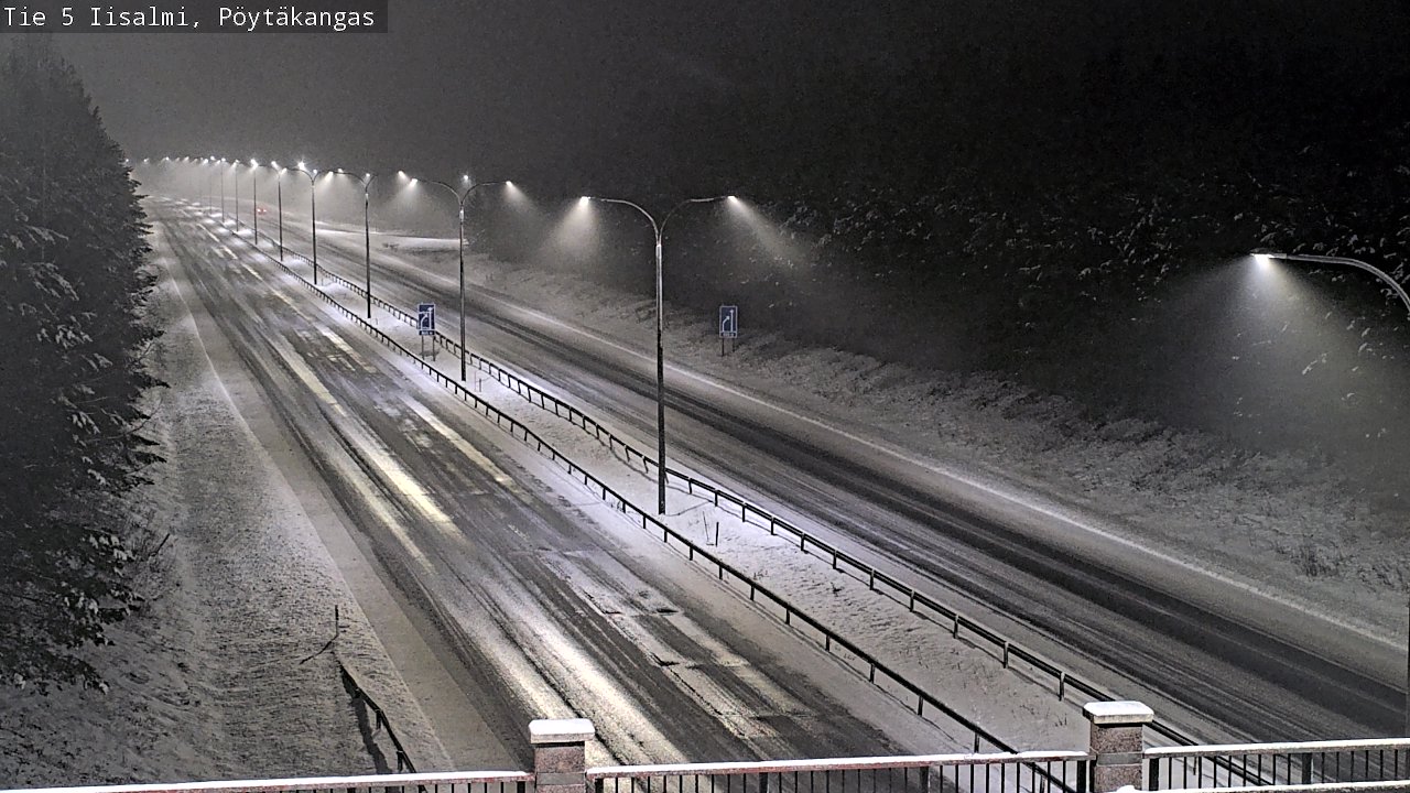 Weather Camera Image Road 5 Iisalmi, Pöytäkangas, Iisalmi, Pohjois-Savo