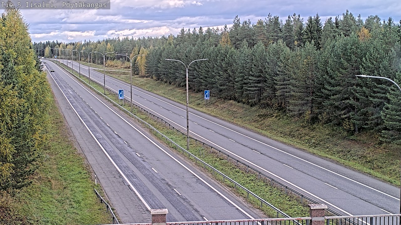 Weather Camera Image Road 5 Iisalmi, Pöytäkangas, Iisalmi, Pohjois-Savo