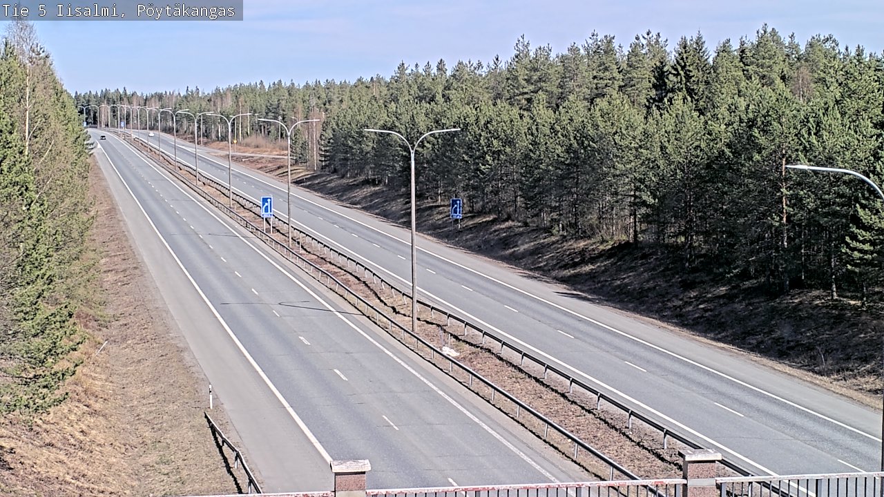 Weather Camera Image Väg 5 Idensalmi, Pöytäkangas, Iisalmi, Pohjois-Savo