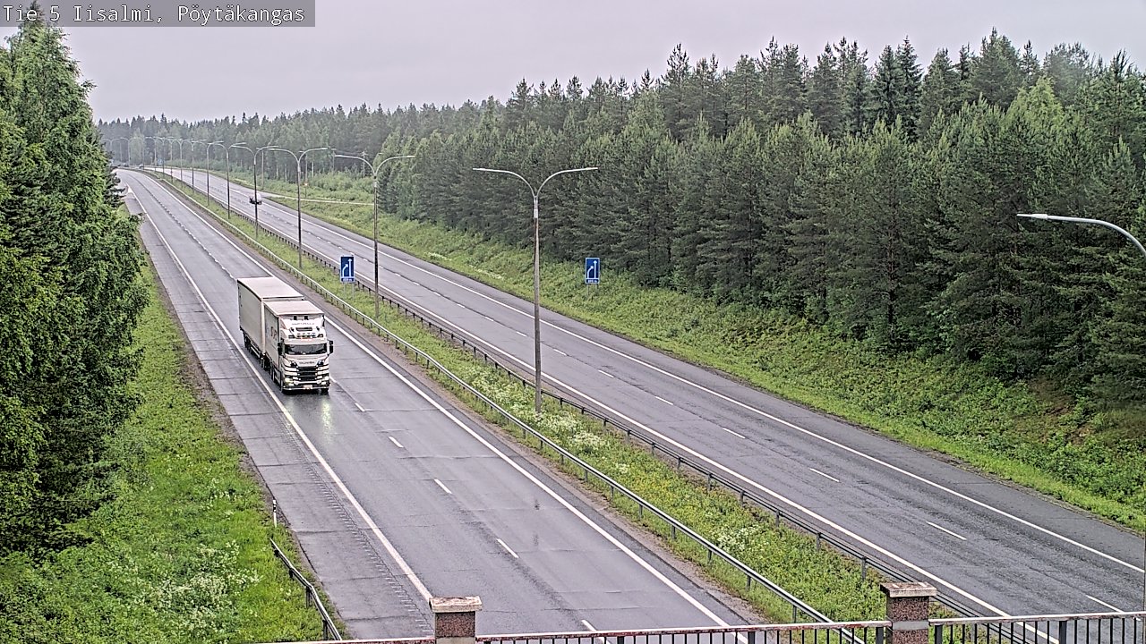 Weather Camera Image Väg 5 Idensalmi, Pöytäkangas, Iisalmi, Pohjois-Savo