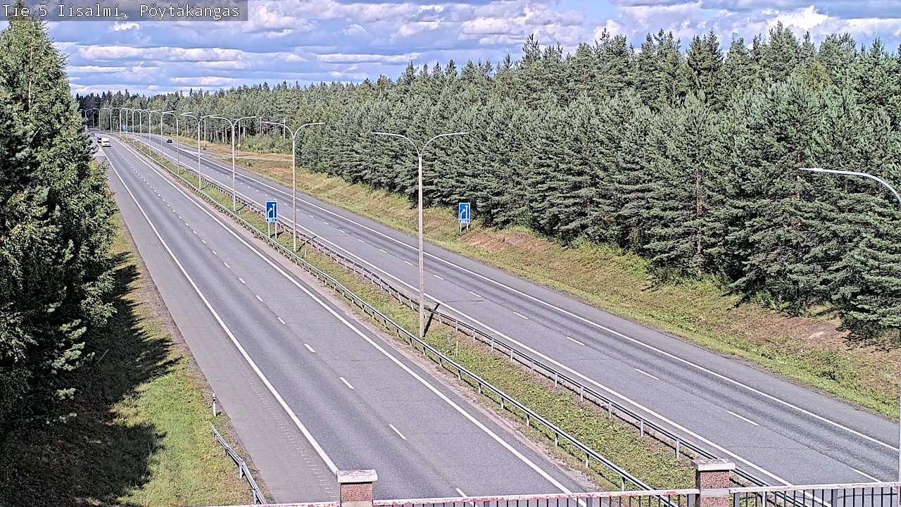Weather Camera Image Road 5 Iisalmi, Pöytäkangas, Iisalmi, Pohjois-Savo