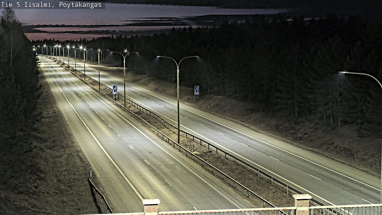 Weather Camera Image Road 5 Iisalmi, Pöytäkangas, Iisalmi, Pohjois-Savo