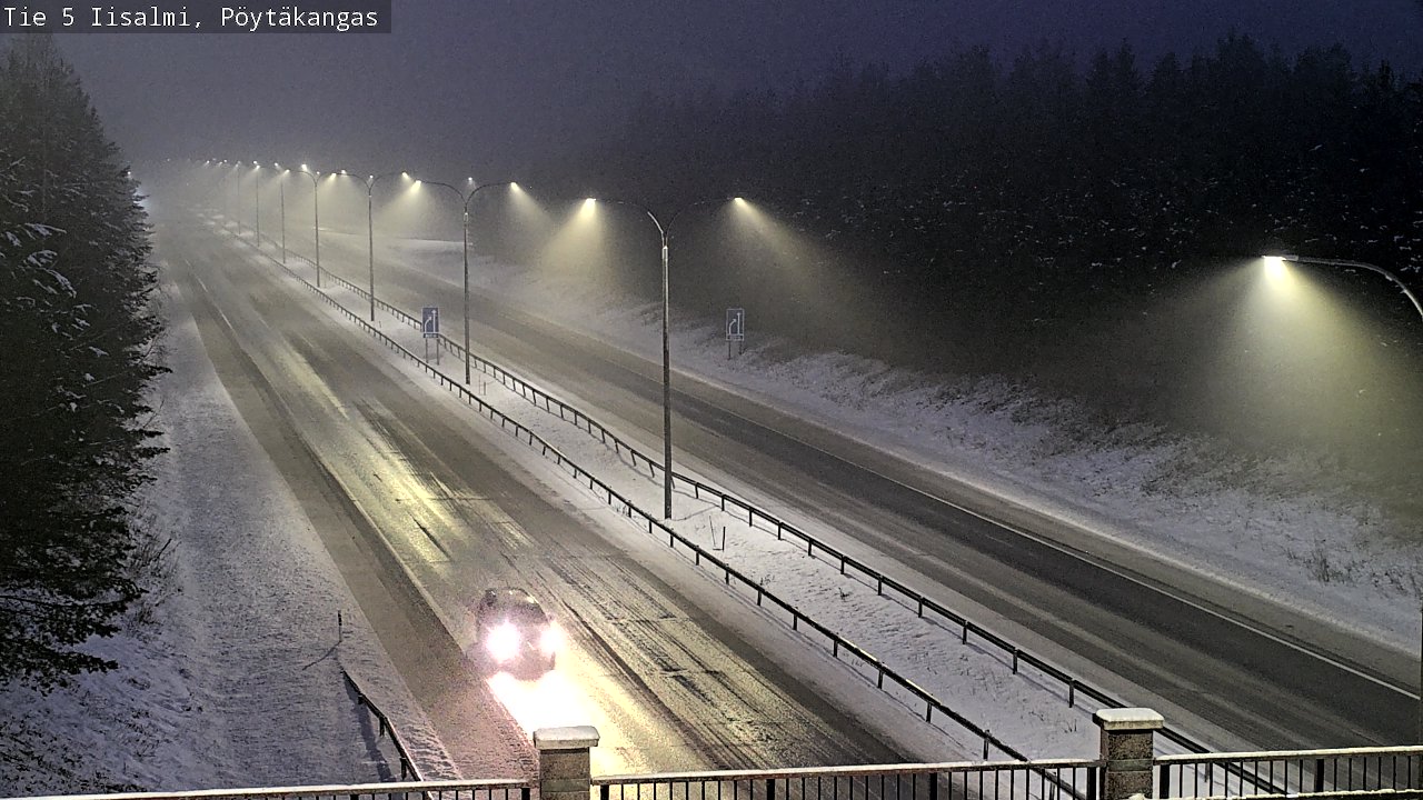 Weather Camera Image Road 5 Iisalmi, Pöytäkangas, Iisalmi, Pohjois-Savo
