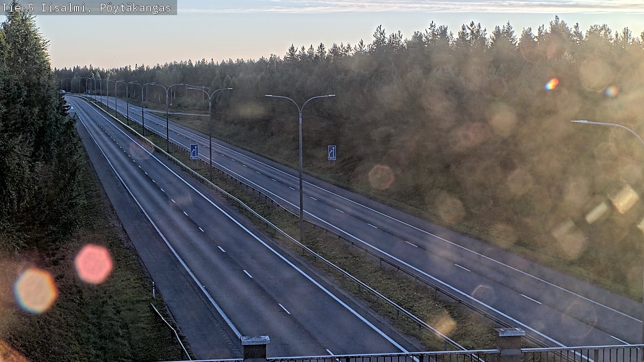 Weather Camera Image Road 5 Iisalmi, Pöytäkangas, Iisalmi, Pohjois-Savo