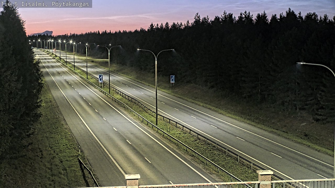 Weather Camera Image Road 5 Iisalmi, Pöytäkangas, Iisalmi, Pohjois-Savo