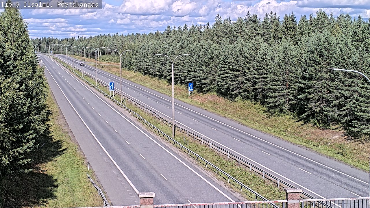 Weather Camera Image Road 5 Iisalmi, Pöytäkangas, Iisalmi, Pohjois-Savo