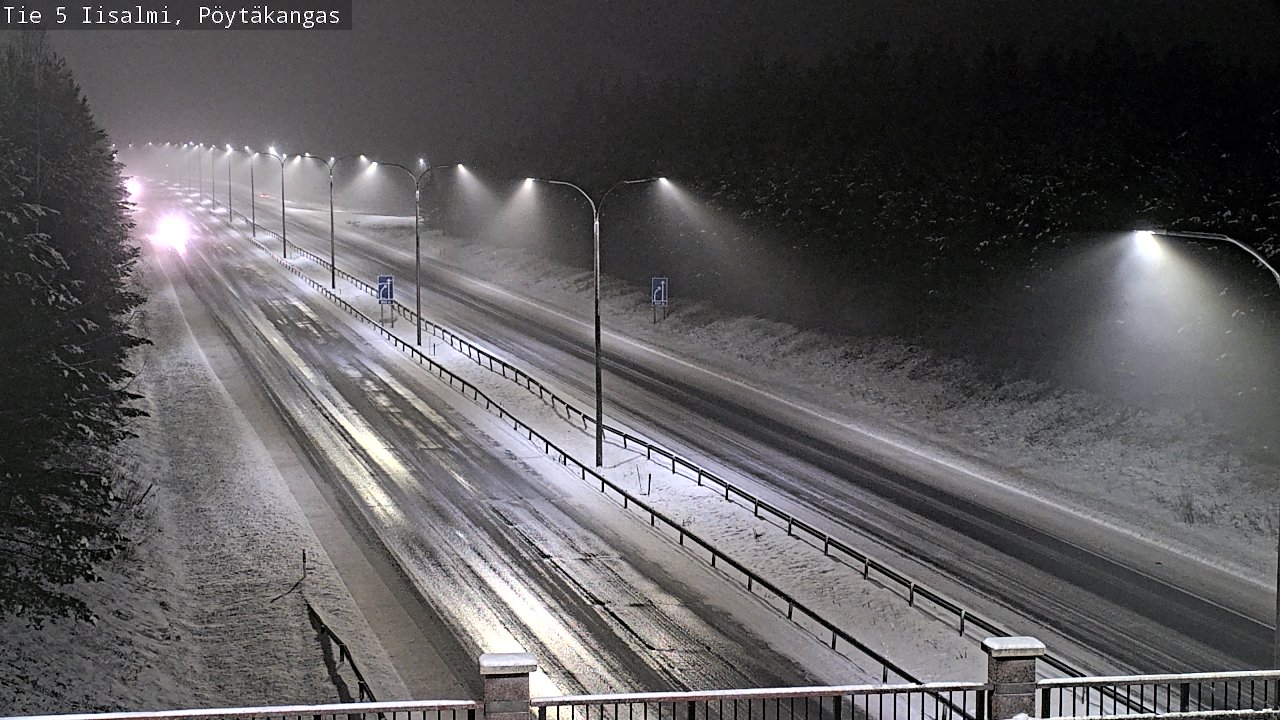 Weather Camera Image Road 5 Iisalmi, Pöytäkangas, Iisalmi, Pohjois-Savo
