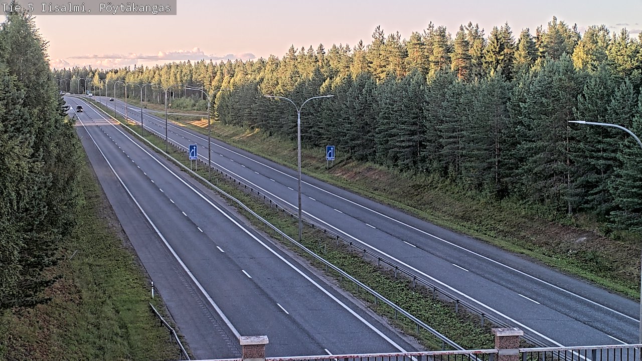 Weather Camera Image Road 5 Iisalmi, Pöytäkangas, Iisalmi, Pohjois-Savo