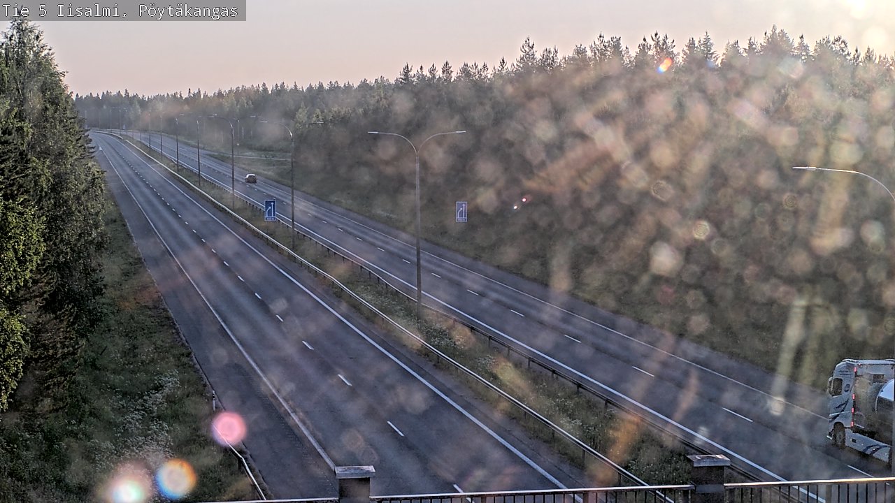 Weather Camera Image Road 5 Iisalmi, Pöytäkangas, Iisalmi, Pohjois-Savo