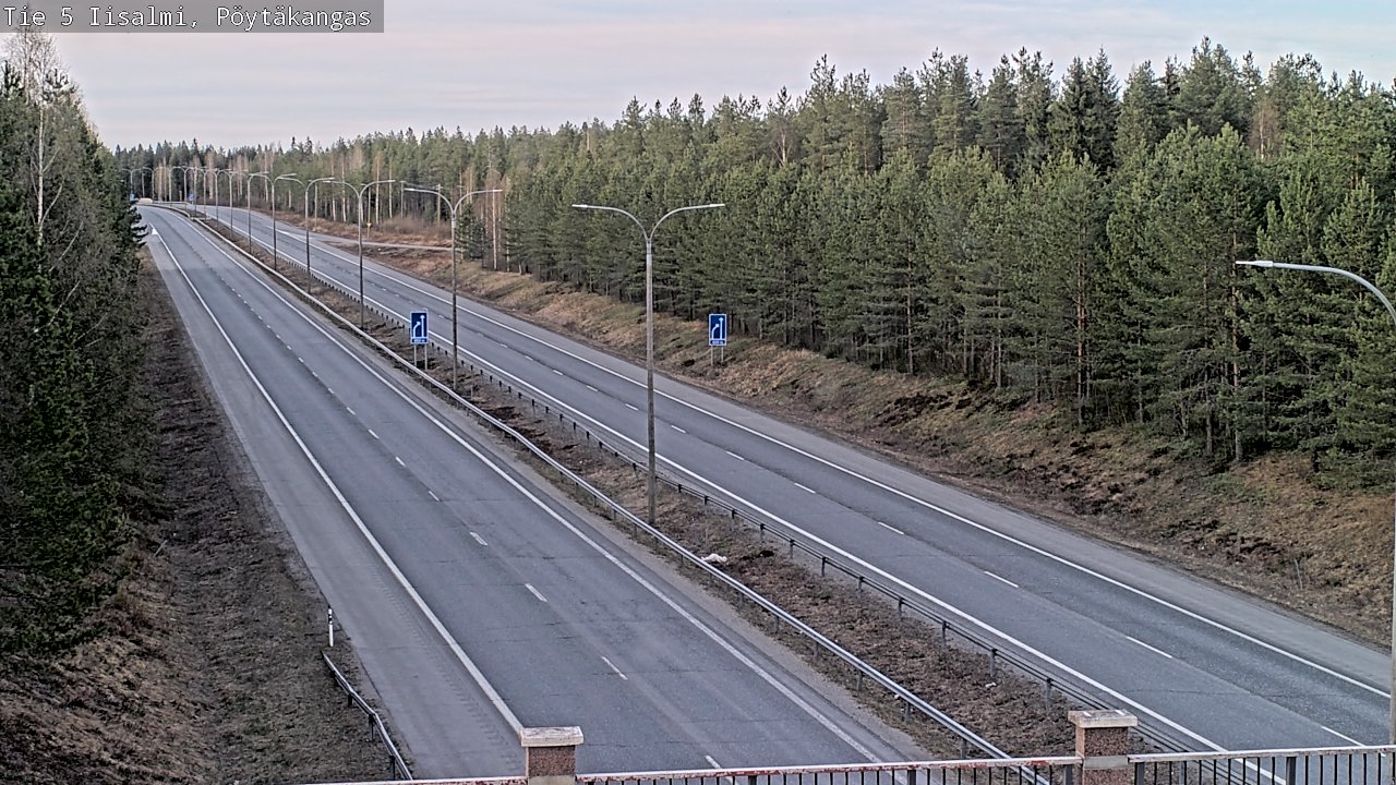 Weather Camera Image Väg 5 Idensalmi, Pöytäkangas, Iisalmi, Pohjois-Savo