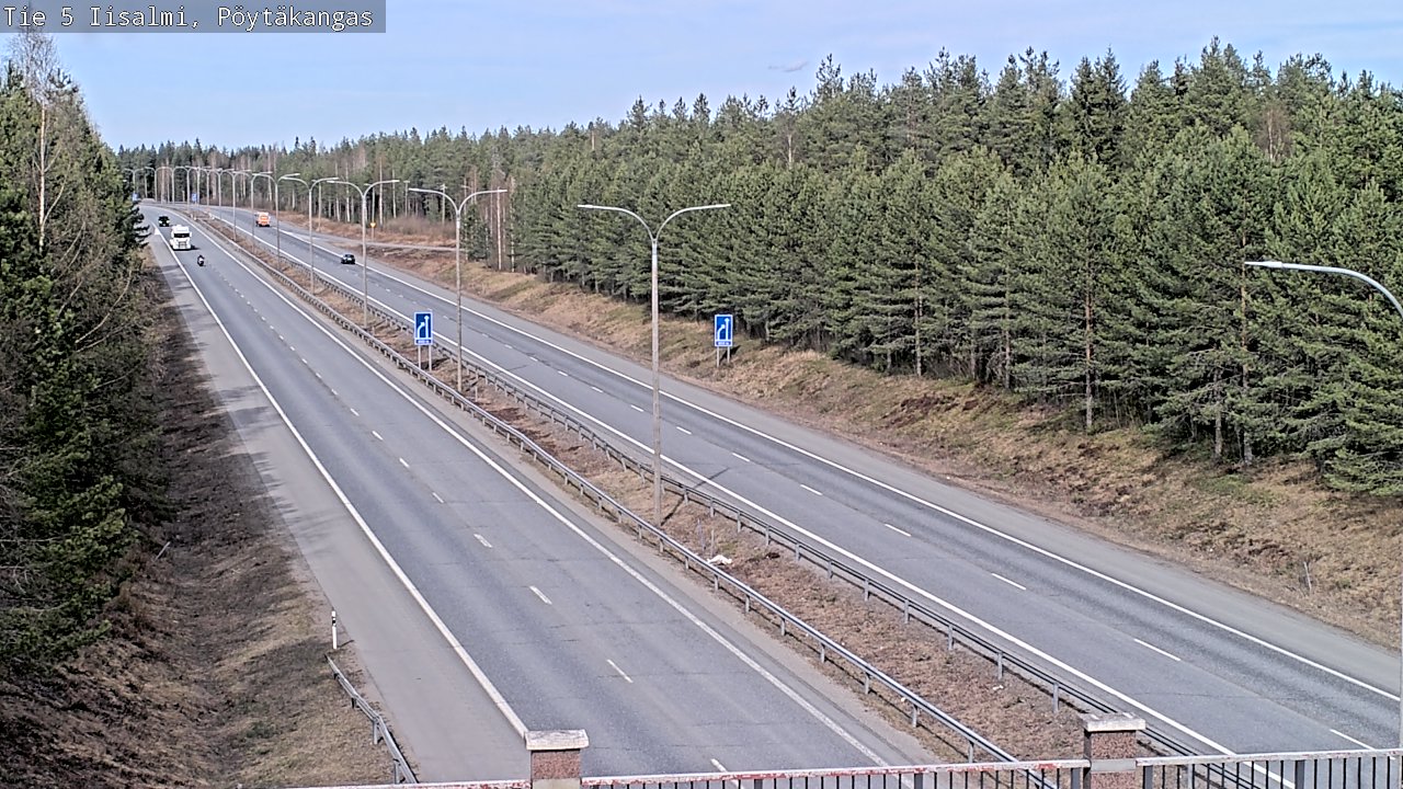 Weather Camera Image Väg 5 Idensalmi, Pöytäkangas, Iisalmi, Pohjois-Savo