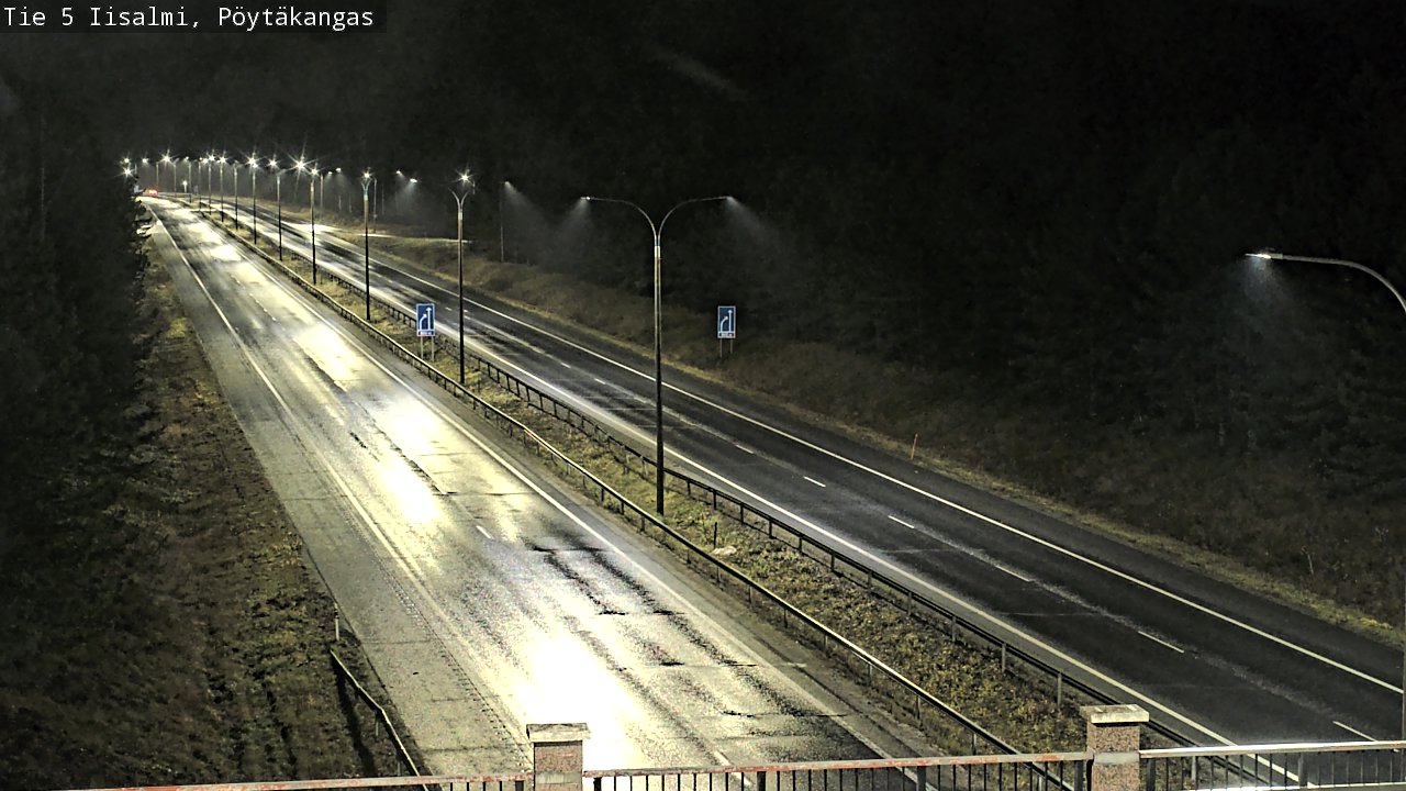 Weather Camera Image Road 5 Iisalmi, Pöytäkangas, Iisalmi, Pohjois-Savo