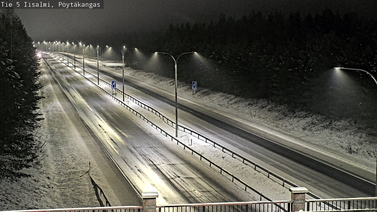 Weather Camera Image Road 5 Iisalmi, Pöytäkangas, Iisalmi, Pohjois-Savo