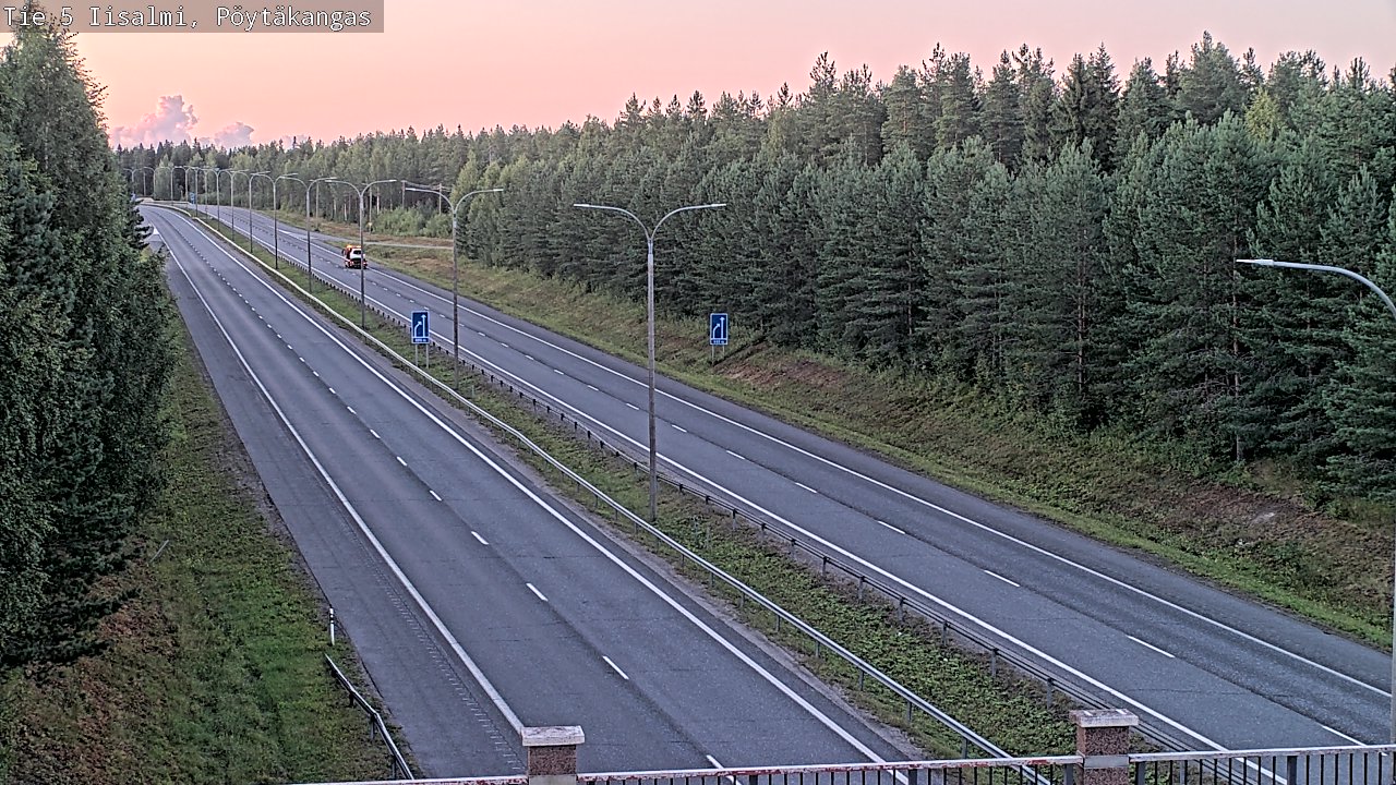 Weather Camera Image Road 5 Iisalmi, Pöytäkangas, Iisalmi, Pohjois-Savo